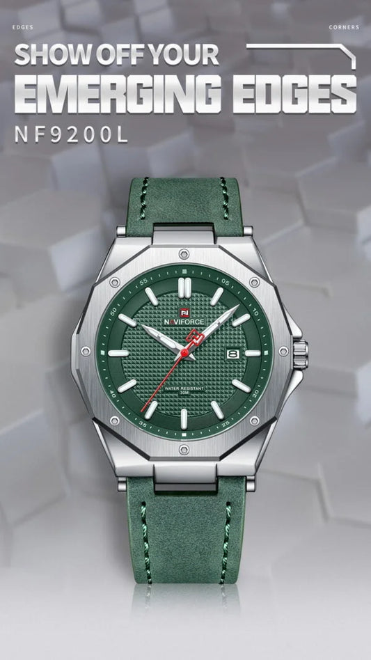 Naviforce 9200 Men's Chronograph Watch β Green