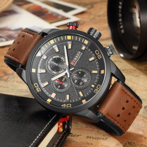 Curren 8250 Men's Quarts Analog Watch – Brown