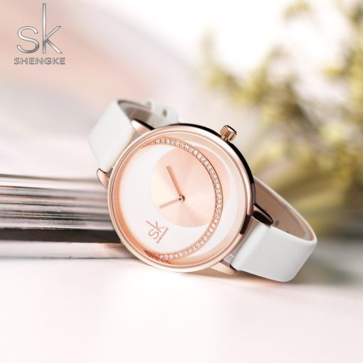 Shengke K0088 Ladies Watch – White
