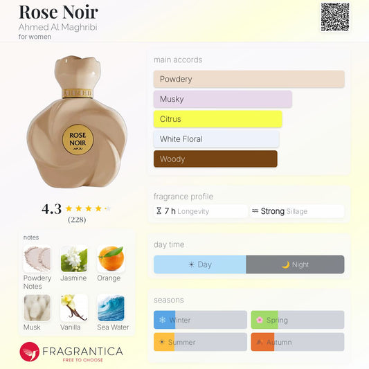 Rose Noir By Ahmed Al Maghribi EDP 75ml