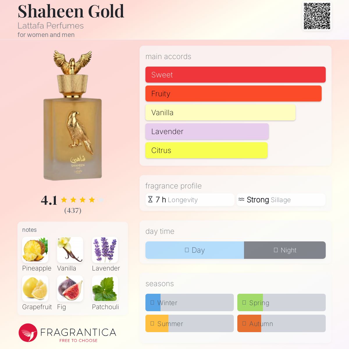 Shaheen Gold Lattafa Perfumes EDP 100ml