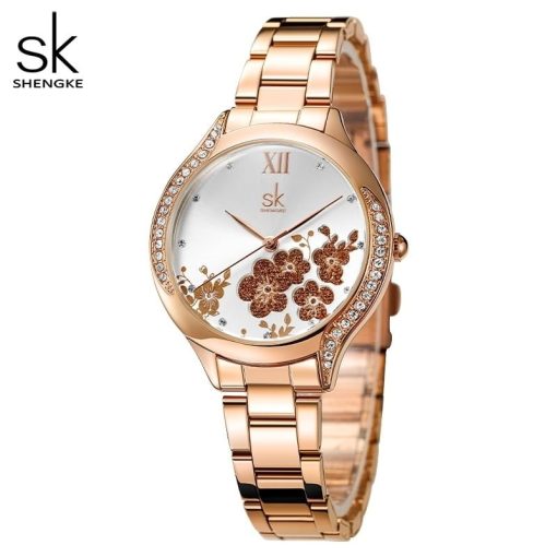 Shengke K0172 Ladies Watch – Rose Gold