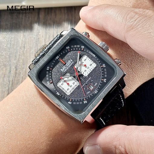Megir 2182 Men's Chronograph Watch – Black