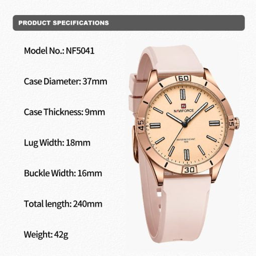 Naviforce 5041 Ladies Watch – Pink