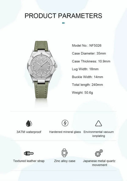 Naviforce 5026 Ladies Watch – Green