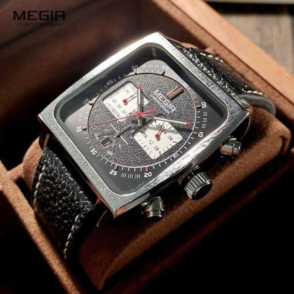 Megir 2182 Men's Chronograph Watch – Black