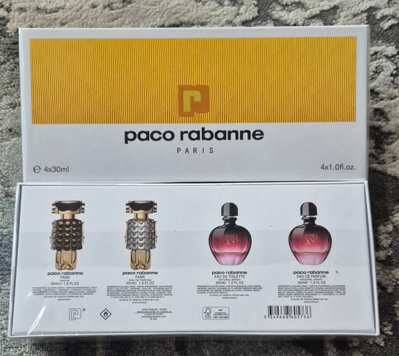-Paco Rabanne Fame/XS Set (4x30ml)
