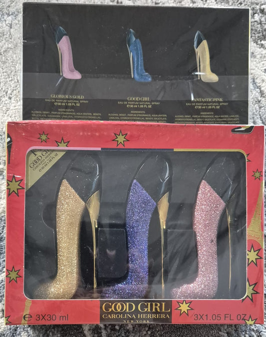 CH Good Girl Glitter Heel Set (Blue Glitter) (3x30ml)