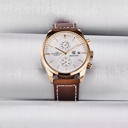 Benyar 5187 Men's Chronograph Watch – Brown