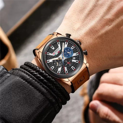 Curren 8392 Men's Chronograph Watch – Brown