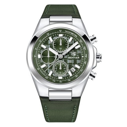 Benyar 5206 Mens Chronograph Watch – Green