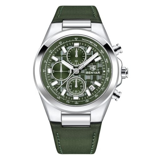 Benyar 5206 Mens Chronograph Watch – Green