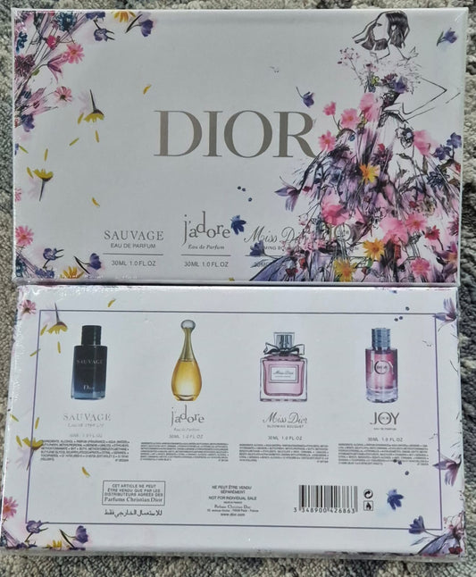 Christian Dior Set 4x30ml (1x Mens, 3x Ladies)