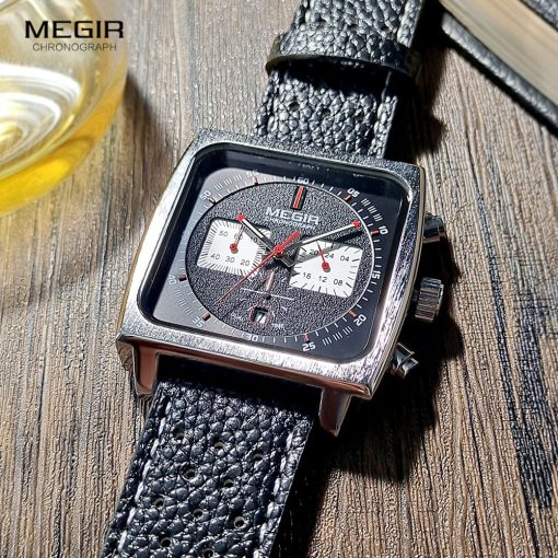 Megir 2182 Men's Chronograph Watch – Black