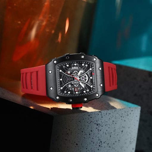 Curren 8438 Men's Chronograph Watch – Red