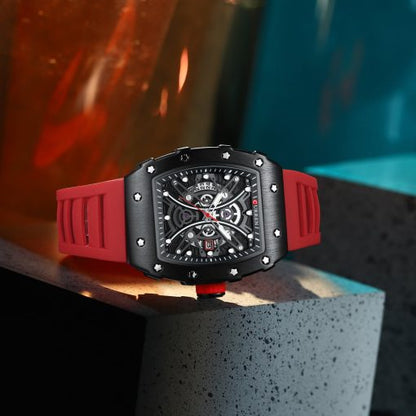 Curren 8438 Men's Chronograph Watch – Red