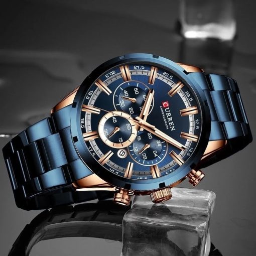 Curren 8355 Men's Chronograph Watch – Blue