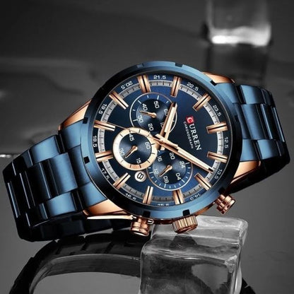 Curren 8355 Men's Chronograph Watch – Blue