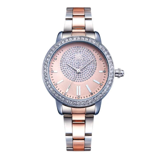 Shengke K0075 Ladies Watch – Silver