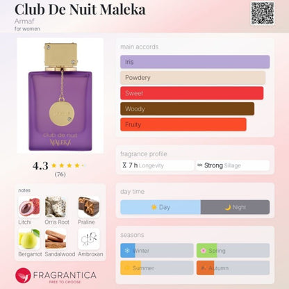 Armaf Club De Nuit Maleka EDP For Women 105ml