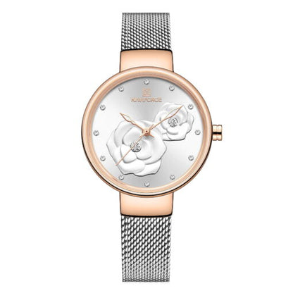 Naviforce 5013 Ladies Watch – Silver/Gold