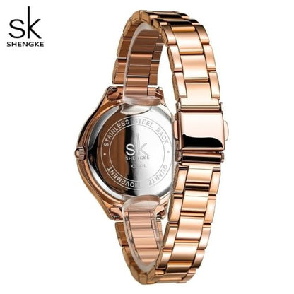 Shengke K0172 Ladies Watch – Rose Gold