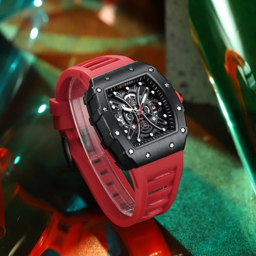 Curren 8438 Men's Chronograph Watch – Red