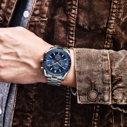 Benyar 5140 Mens Stainless Steel Watch – Silver