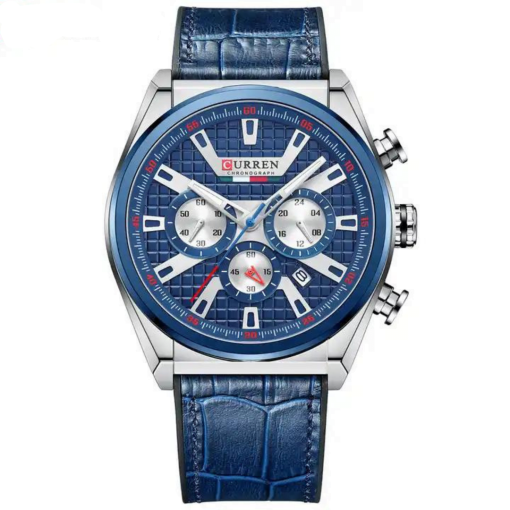 Curren 8392 Men's Chronograph Watch – Blue/Silver