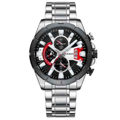 Curren 8401 Men's Stainless Steel Watch – Silver