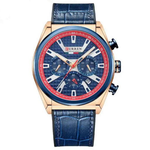 Curren 8392 Men's Chronograph Watch – Blue/Gold