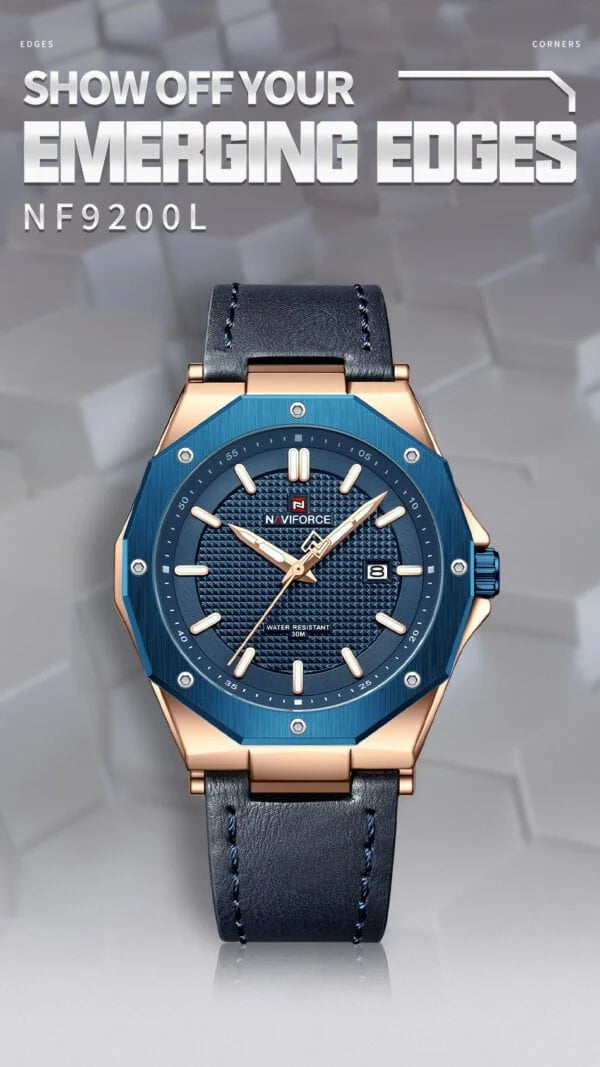 Naviforce 9200 Men's Chronograph Watch – Blue