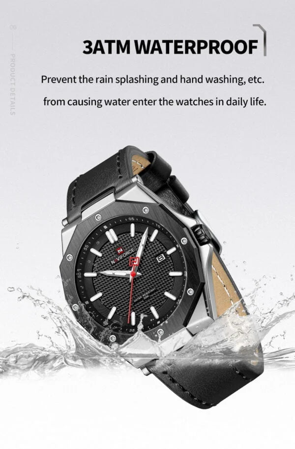 Naviforce 9200 Men's Chronograph Watch – Black