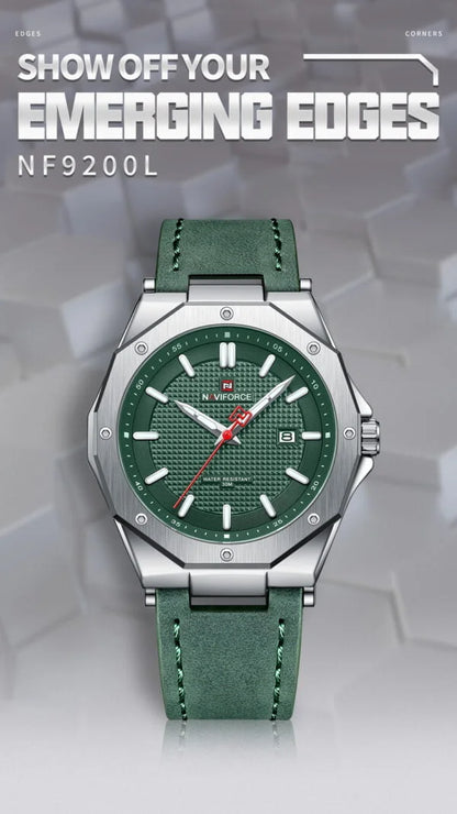 Naviforce 9200 Men's Chronograph Watch – Green