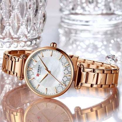 Curren 9072 Ladies Watch – Rose Gold