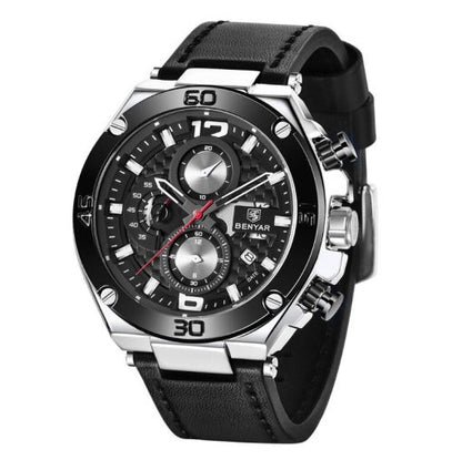 Benyar 5151 Men's Chronograph Watch – Black