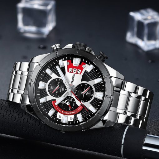 Curren 8401 Men's Stainless Steel Watch – Silver
