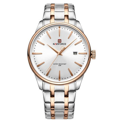 Naviforce 9230 Men's Watch – Silver/Gold