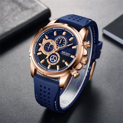Megir Men's 2101 Chronograph Watch – Blue