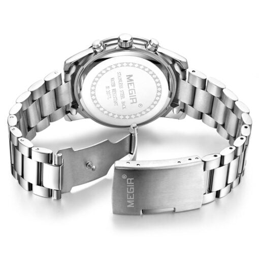 Megir 2057 Ladies Chronograph Watch – Silver