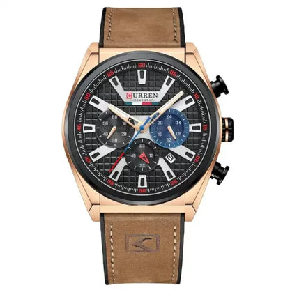 Curren 8392 Men's Chronograph Watch – Brown
