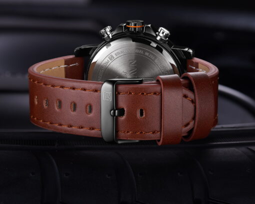 Naviforce 9134 Men's Analog/Digital Watch – Brown