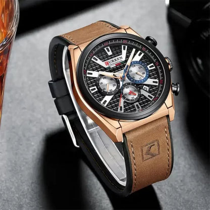 Curren 8392 Men's Chronograph Watch – Brown