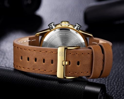 Naviforce 9144 Men's Analog/Digital Watch – Brown