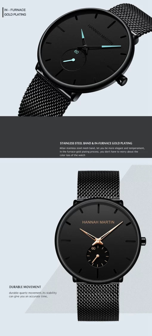 Hannah Martin HM-2140 Ladies Watch – Black