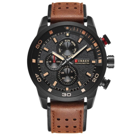 Curren 8250 Men's Quarts Analog Watch – Brown