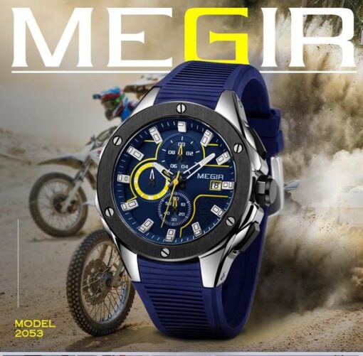 Megir 2054 Men's Chronograph Watch – Blue