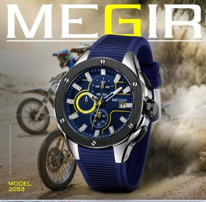 Megir 2054 Men's Chronograph Watch – Blue