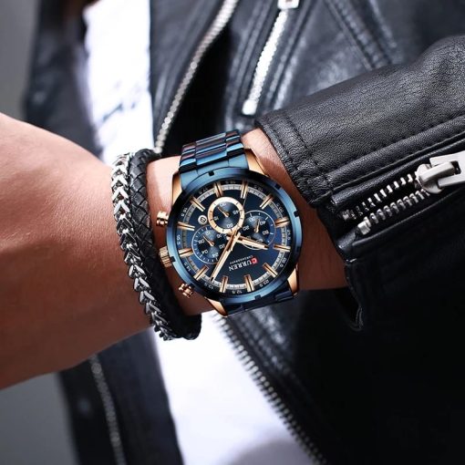 Curren 8355 Men's Chronograph Watch – Blue