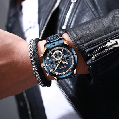 Curren 8355 Men's Chronograph Watch – Blue